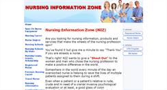 Desktop Screenshot of nursinginformationzone.com